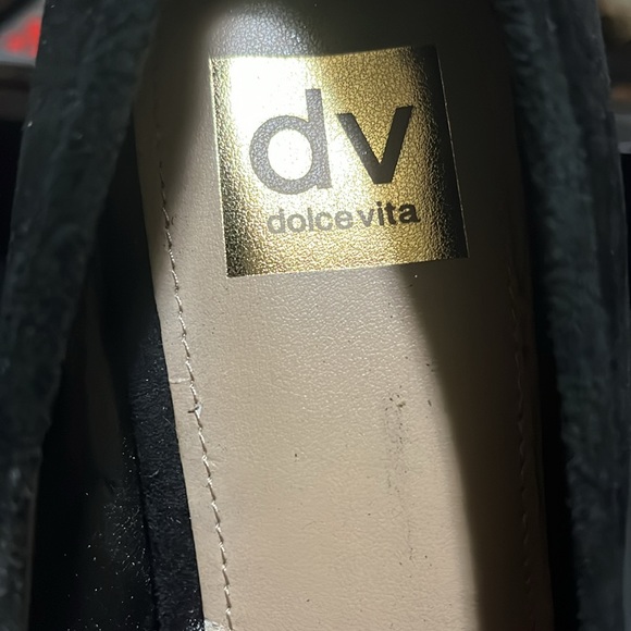 Black and cream hi heels - Picture 7 of 9